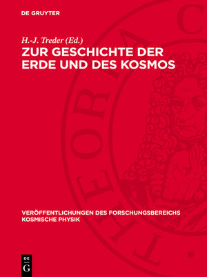 cover image of Zur Geschichte der Erde und des Kosmos